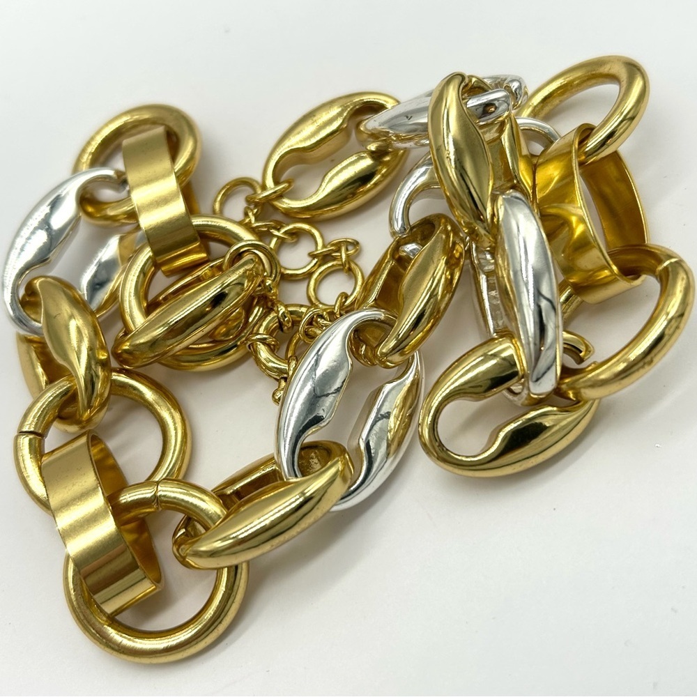 J. Crew Gold and Silver Link Necklace